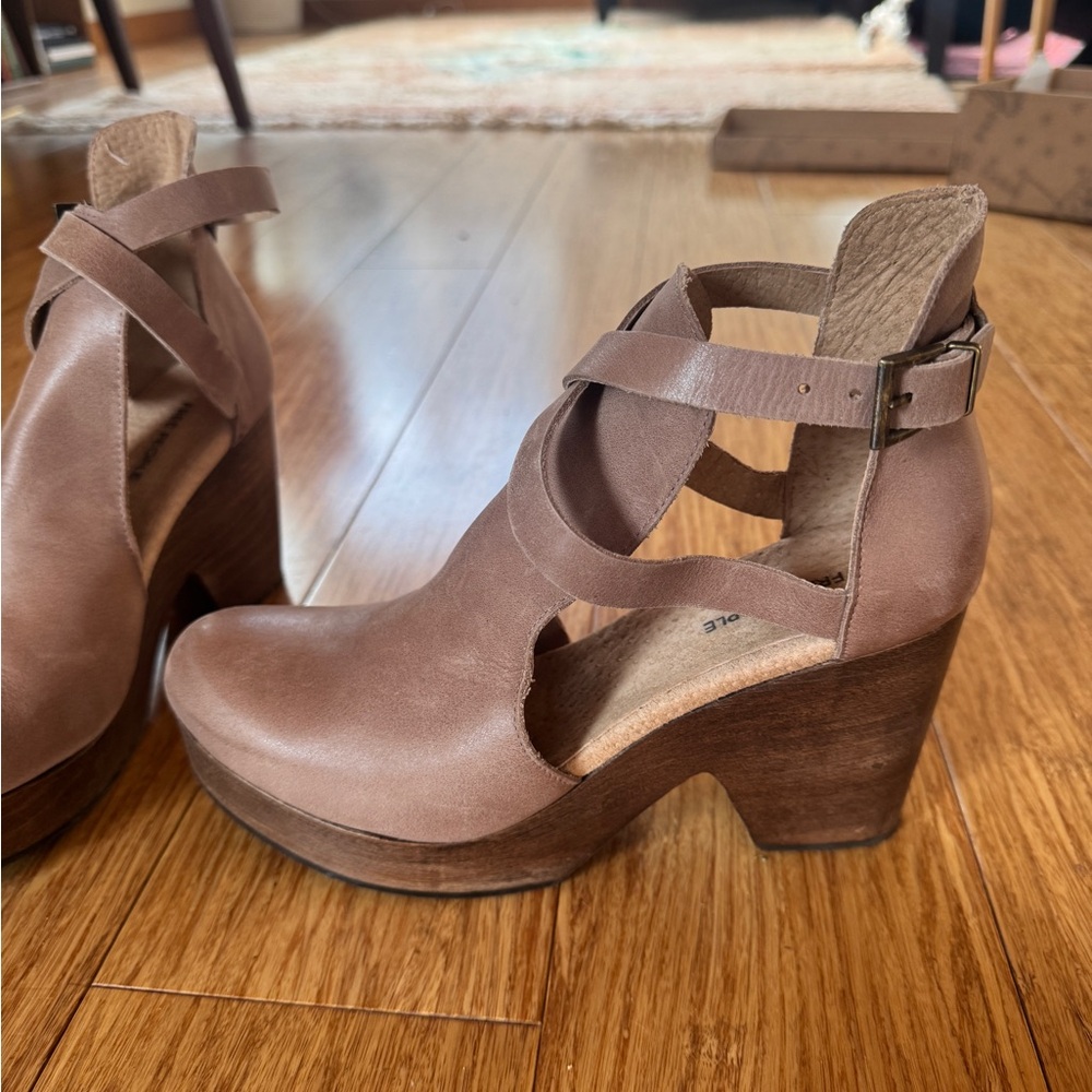 Free People Brown Heeled Boots